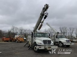 (Ashland, OH) Altec DL42-TR, Digger Derrick rear mounted on 2007 International 4400 Utility Truck Ru