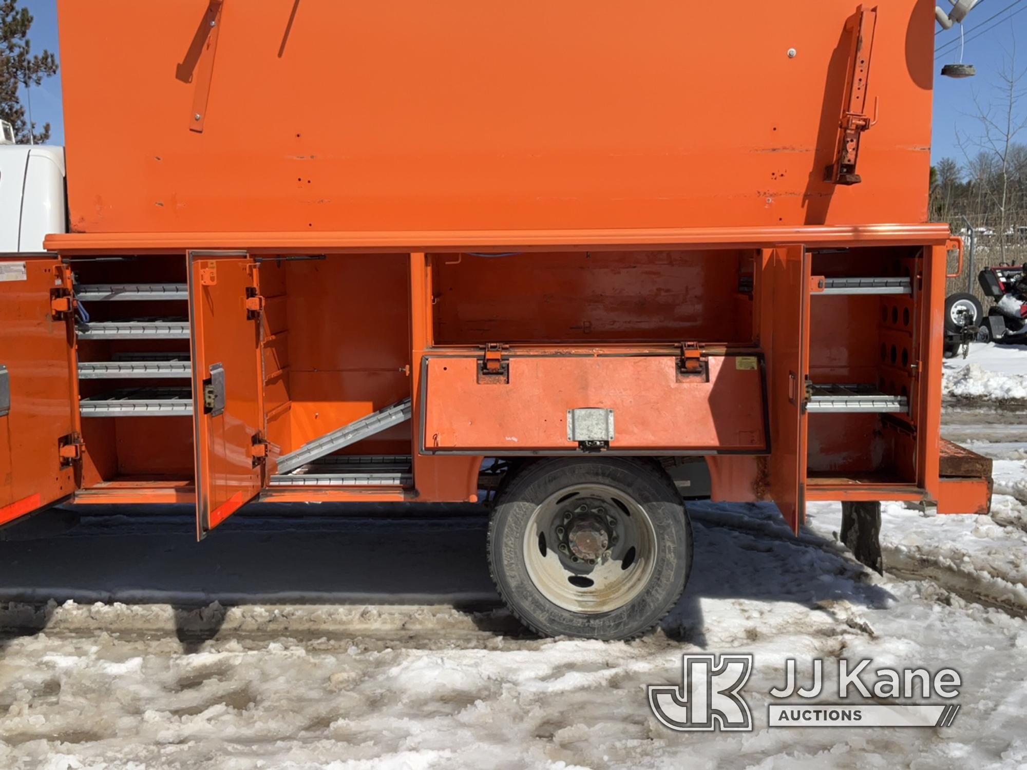 (Rome, NY) 2011 Ford F450 4x4 Enclosed Service Truck Runs & Moves, Body & Rust Damage