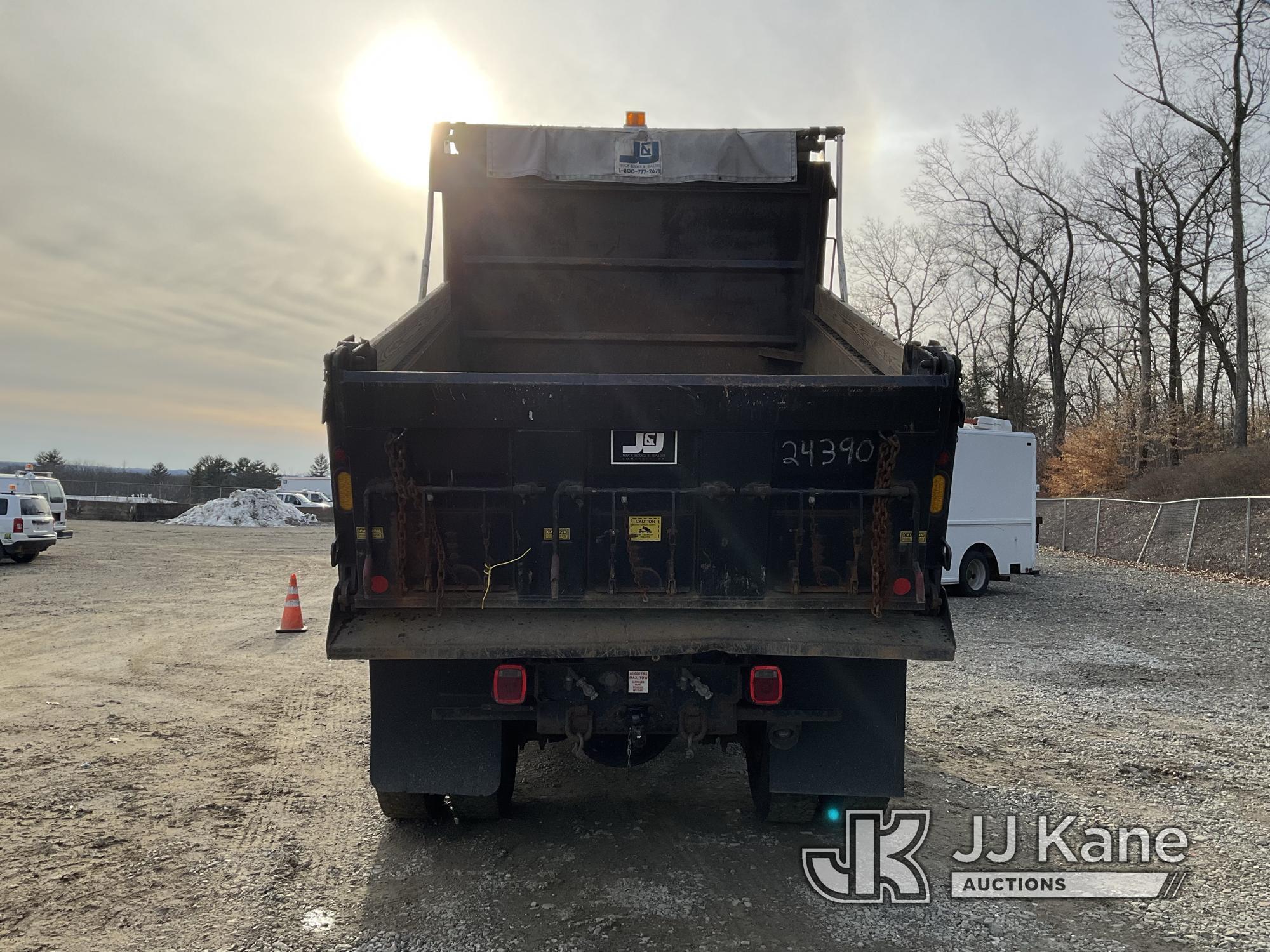 (Shrewsbury, MA) 2016 International 7400 Dump Truck Runs, Moves & Dump Operates) (Check Engine Light