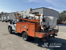 (Wells, ME) Altec AT37G, Articulating & Telescopic Bucket Truck mounted behind cab on 2013 Ford F550