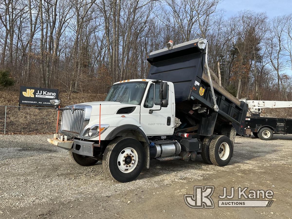 (Shrewsbury, MA) 2016 International 7400 Dump Truck Runs, Moves & Dump Operates) (Check Engine Light