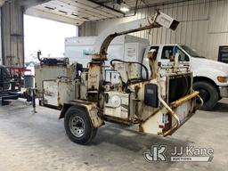 (Fort Wayne, IN) 2016 Morbark M12D Chipper (12in Drum), trailer mtd Runs) (Smokes, Rust Damage) (NO