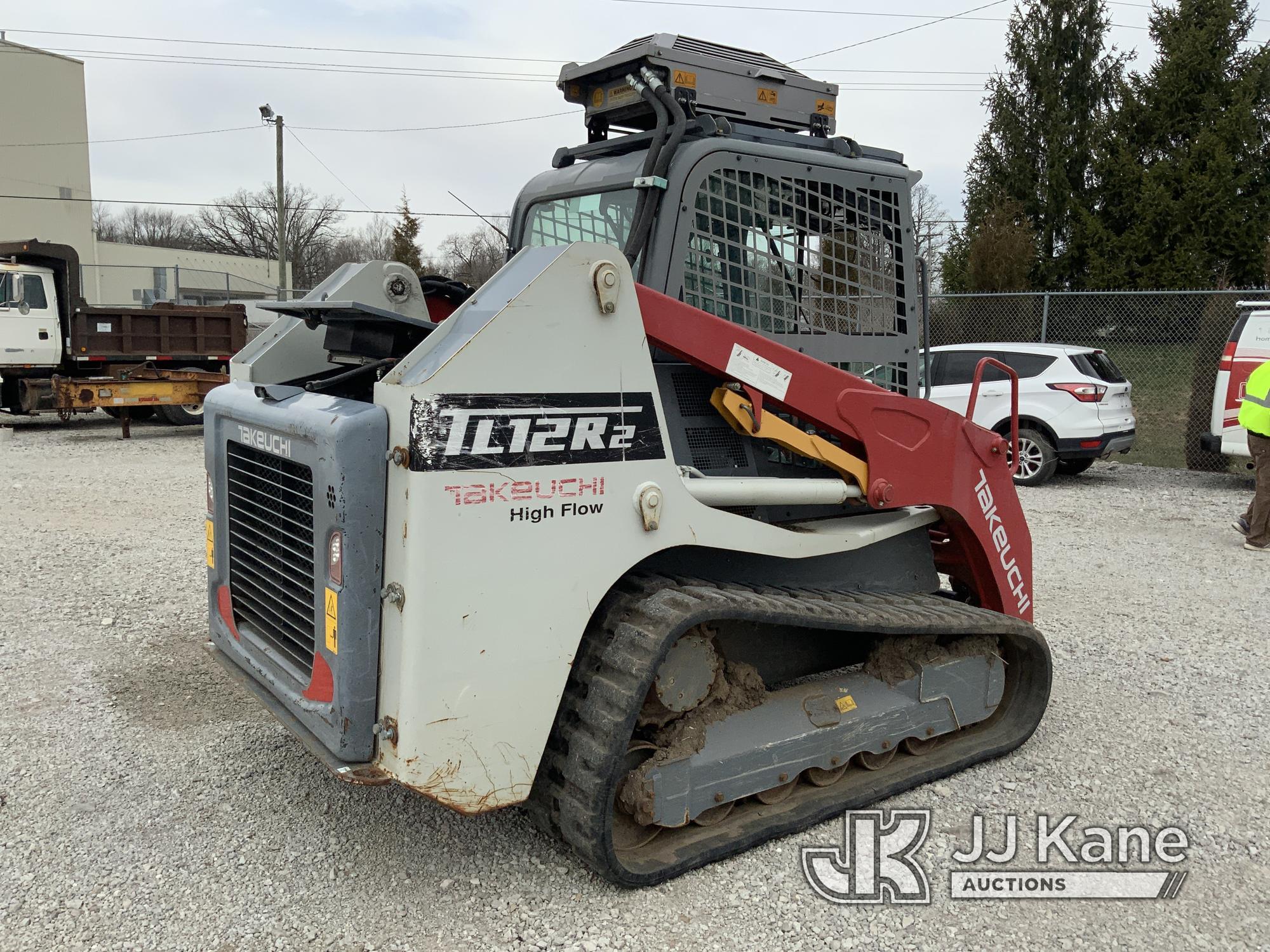 (Fort Wayne, IN) 2018 Takeuchi TL12 Tracked Skid Steer Loader Runs, Moves & Operates) (Smokes, No At