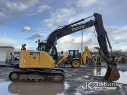 (Rome, NY) 2015 John Deere 135G Hydraulic Excavator Runs, Moves & Operates, Hand Grab Handle Damaged