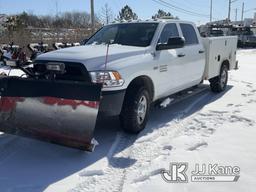 (Rome, NY) 2017 RAM 2500 4x4 Crew-Cab Service Truck Runs & Moves, Body & Rust Damage, Seller states: