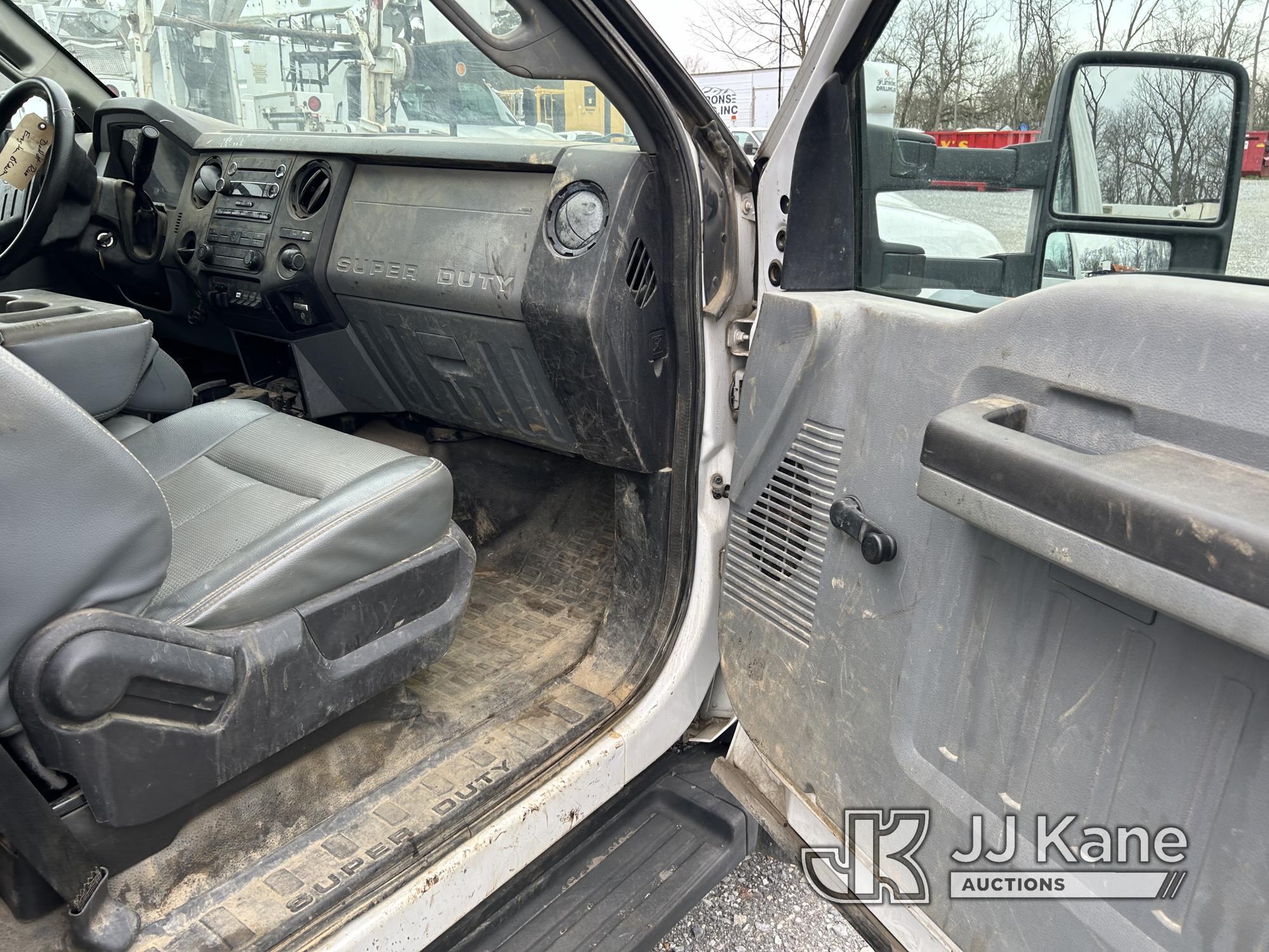 (Hagerstown, MD) 2015 Ford F550 Dump Truck Not Running, Engine Damage, Condition Unknown, Rust & Bod
