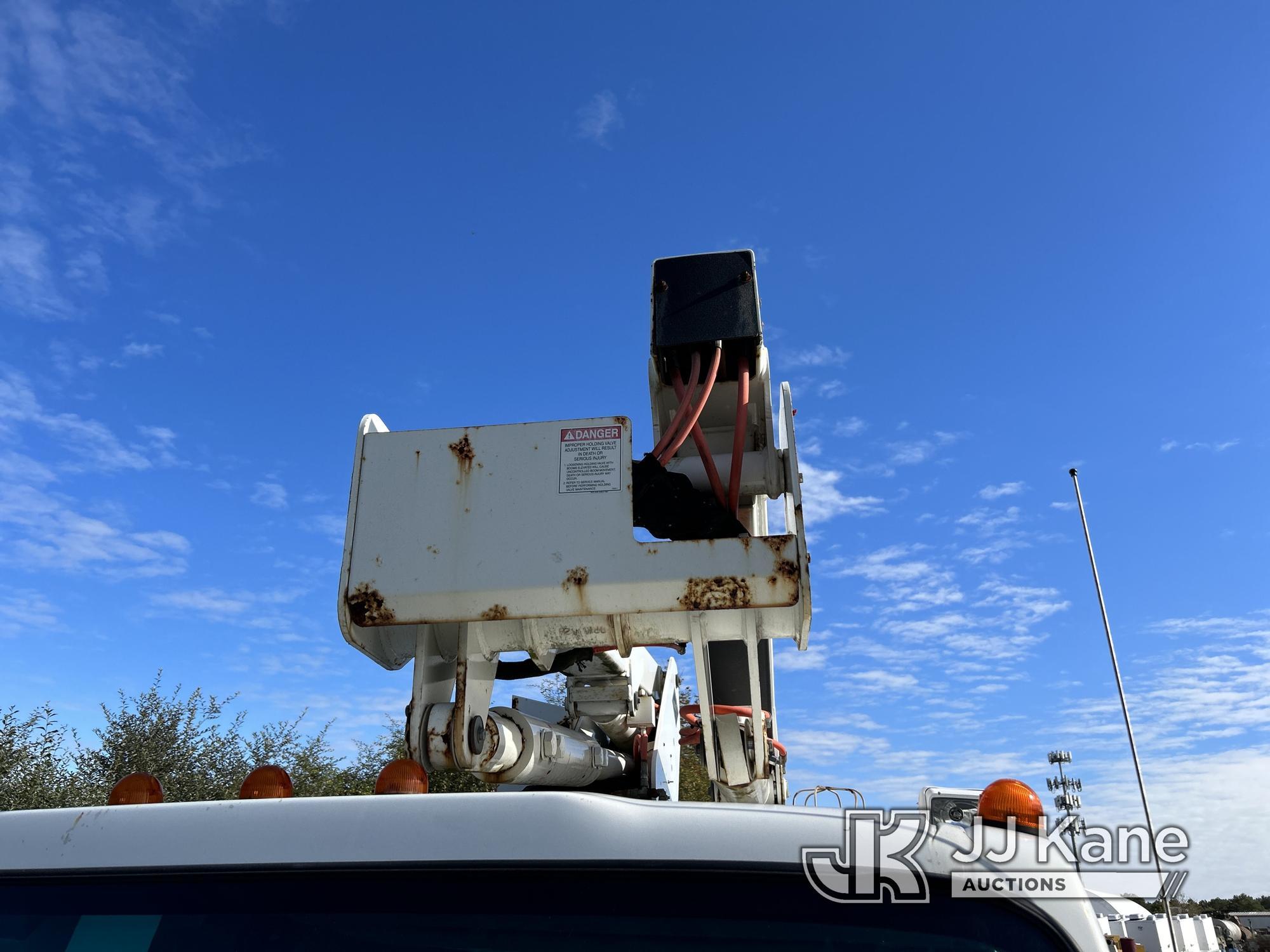 (Bellport, NY) Versalift SST37-EIH, Articulating & Telescopic Bucket Truck mounted behind cab on 201