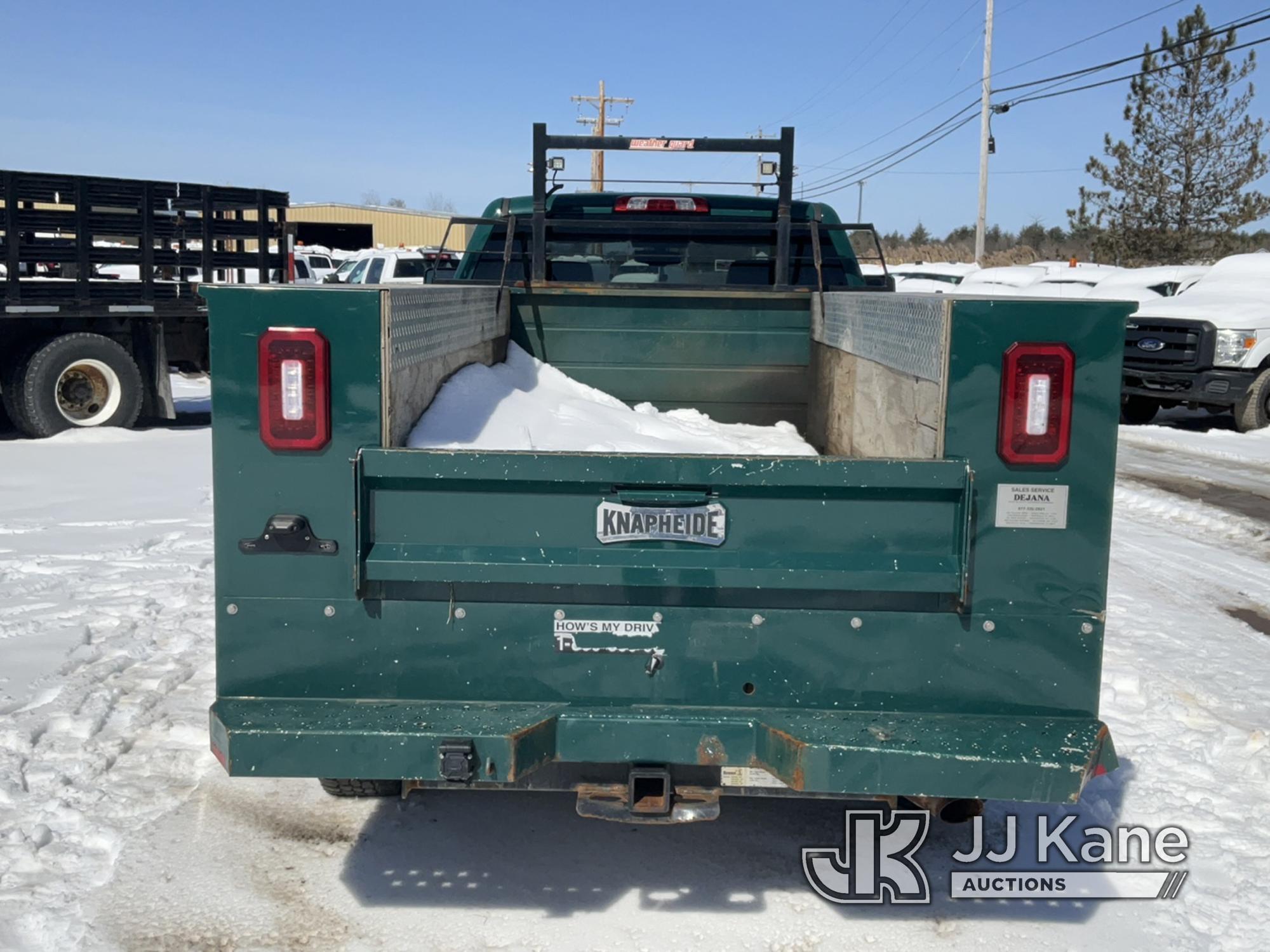 (Rome, NY) 2018 GMC Sierra 3500HD 4x4 Crew-Cab Service Truck Runs & Moves, Body & Rust Damage