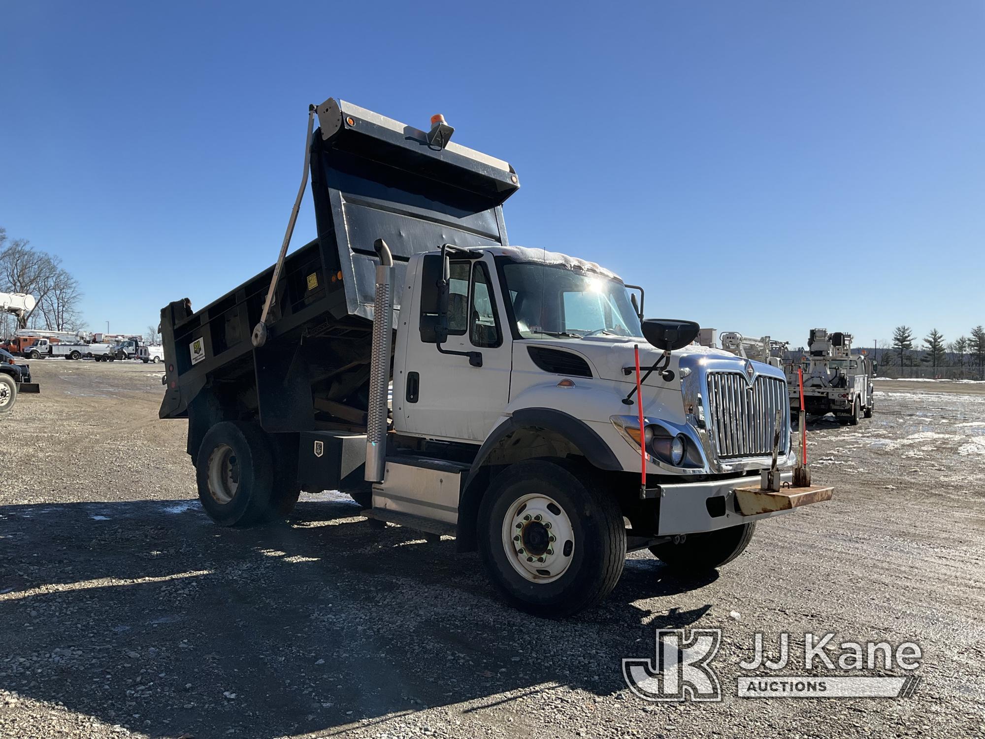 (Shrewsbury, MA) 2016 International 7400 Dump Truck Runs, Moves & Dump Operates) (Check Engine Light