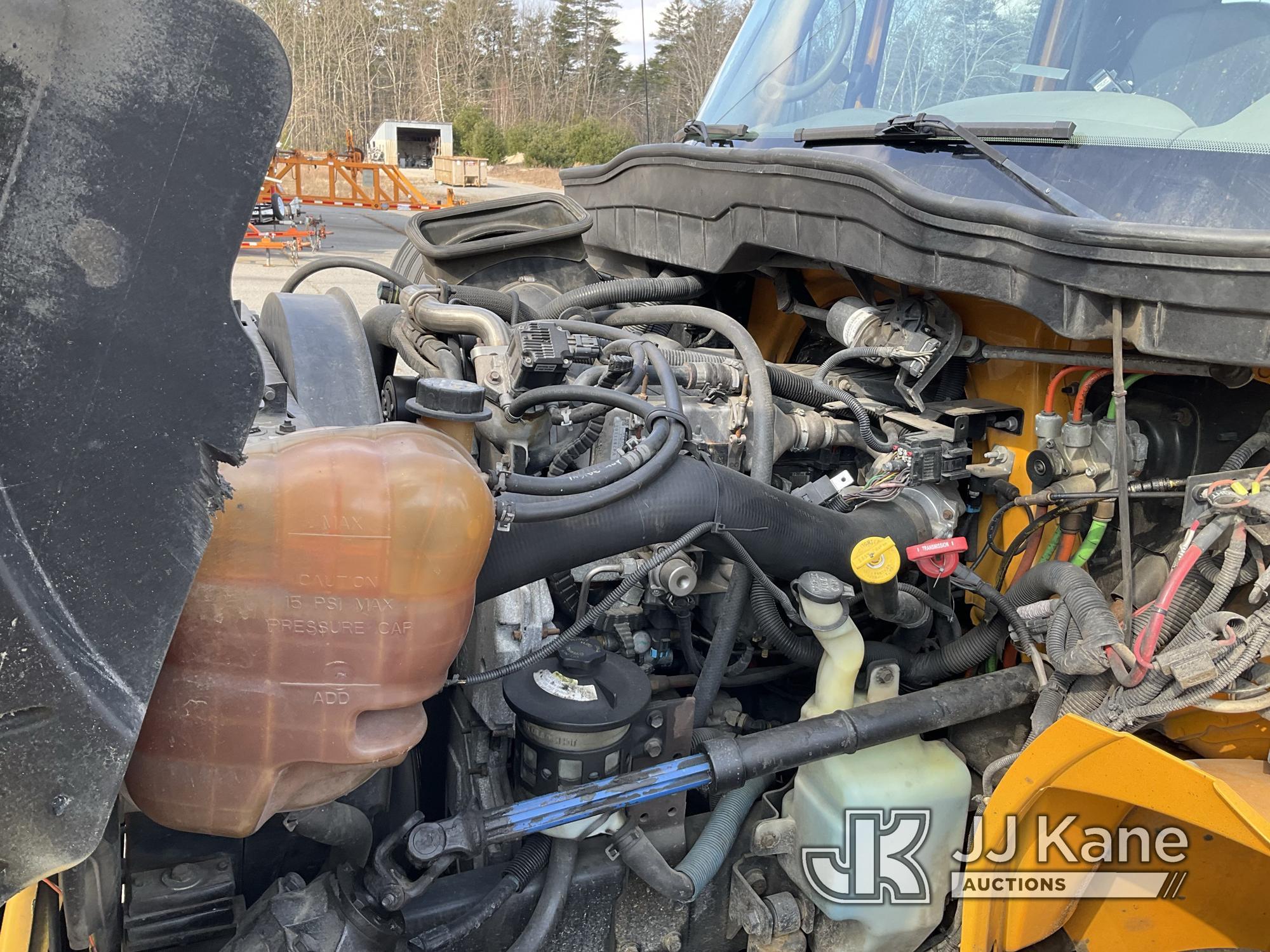 (Wells, ME) Altec DM47-TR, Digger Derrick rear mounted on 2010 International 4300 Utility Truck Runs