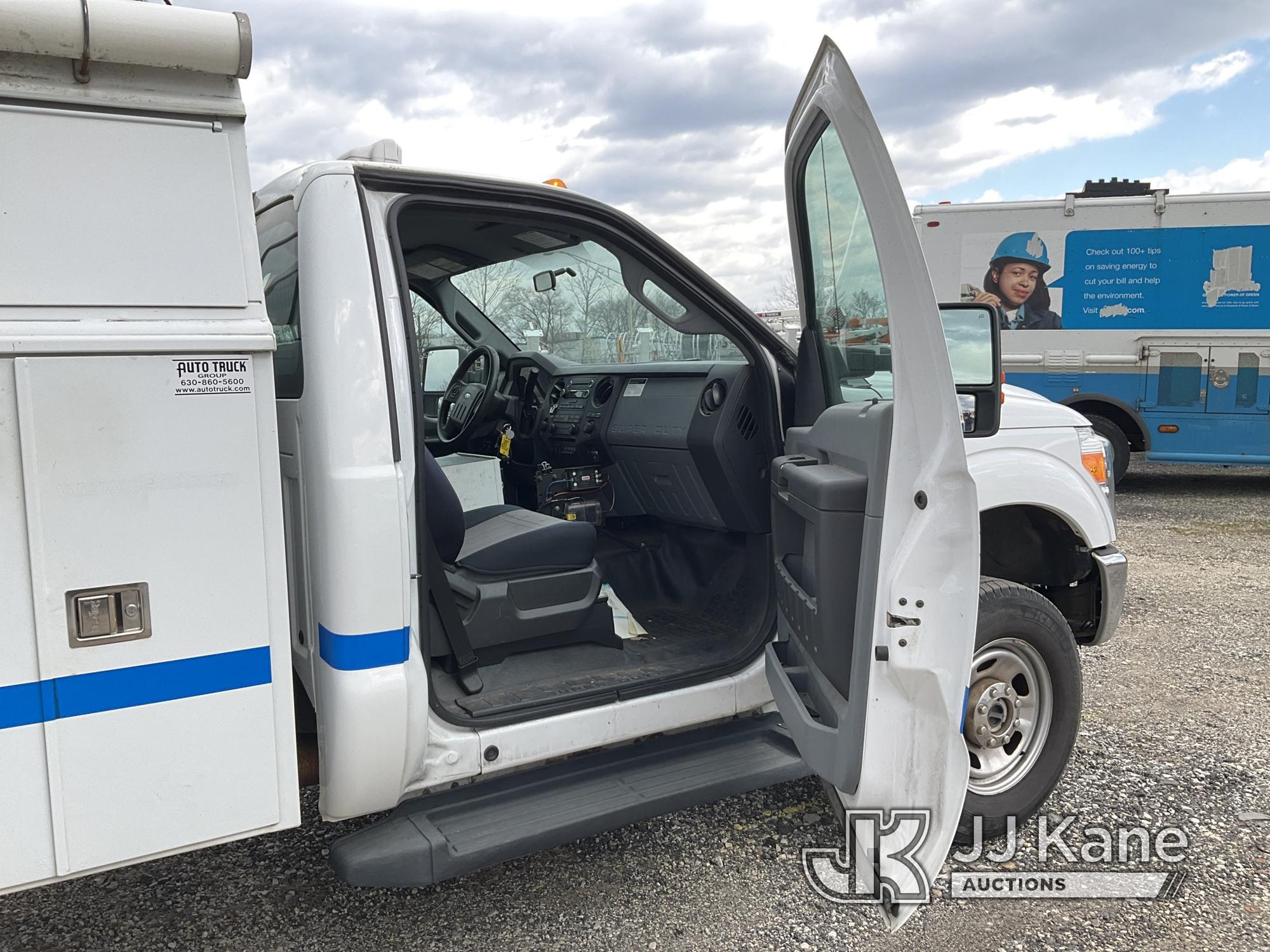 (Plymouth Meeting, PA) 2012 Ford F350 4x4 Enclosed Service Truck Runs & Moves, Body & Rust Damage, L