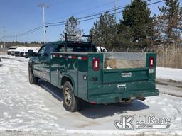 (Rome, NY) 2018 GMC Sierra 3500HD 4x4 Crew-Cab Service Truck Runs & Moves, Body & Rust Damage