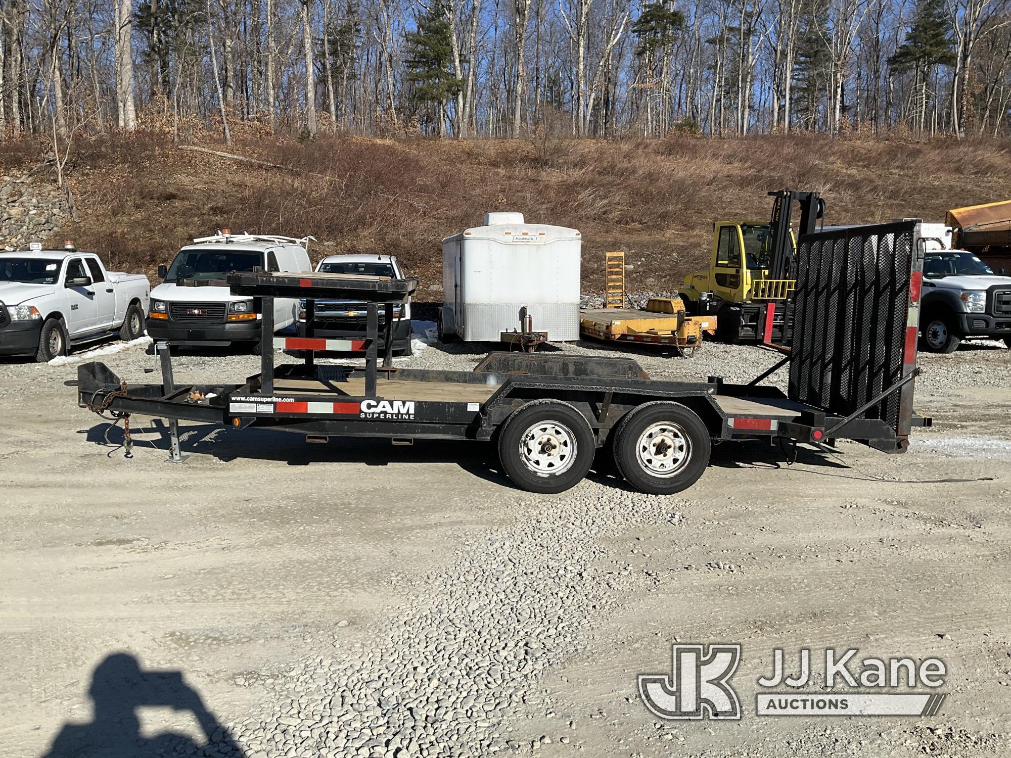 (Shrewsbury, MA) 2010 Cam Superline 3CAM16 T/A Tagalong Equipment Trailer Missing Trailer Plug