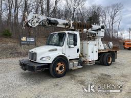 (Shrewsbury, MA) Altec DC47TR, Digger Derrick rear mounted on 2011 Freightliner M2 106 Flatbed/Utili