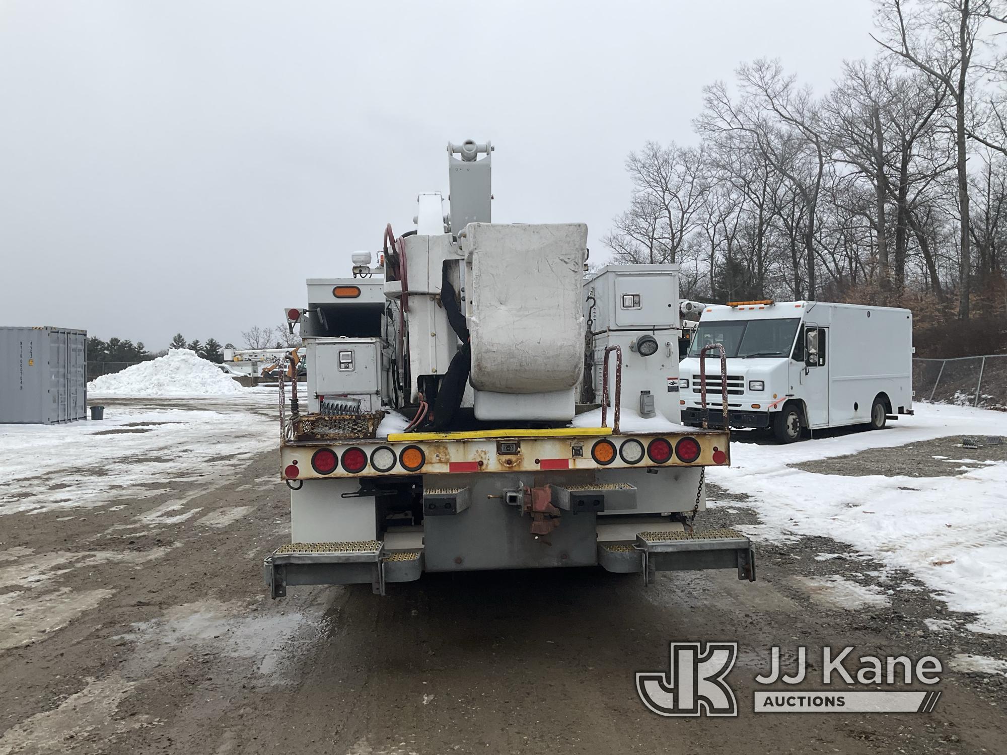 (Shrewsbury, MA) Altec TA40, Articulating & Telescopic Bucket Truck mounted behind cab on 2016 Inter