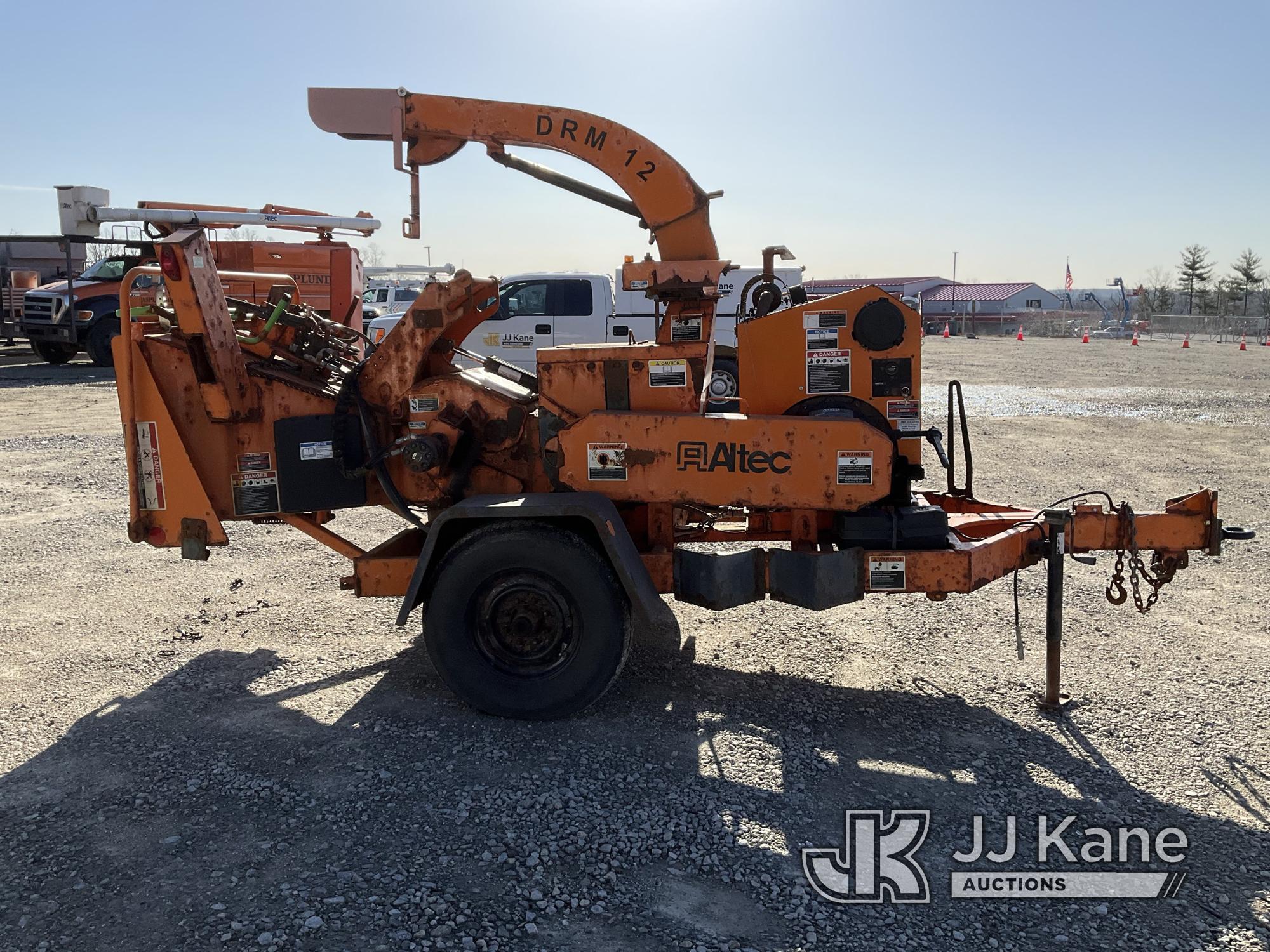 (Shrewsbury, MA) 2015 Altec DRM12 Chipper (12in Drum) Runs) (Operating Condition Unknown, Rust Damag