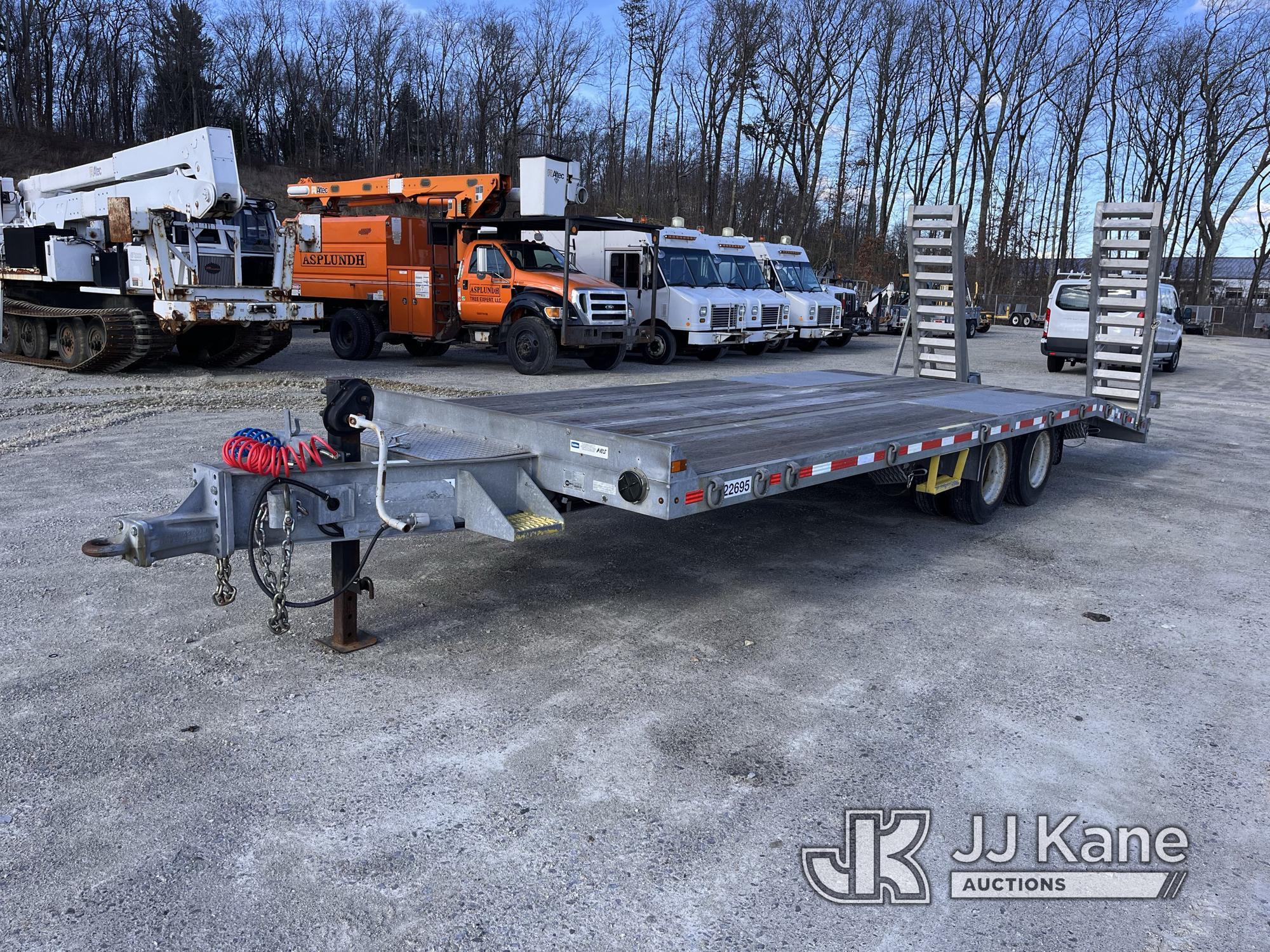 (Shrewsbury, MA) 2014 Sauber 1580-BT Galvanized T/A Tagalong Equipment Trailer