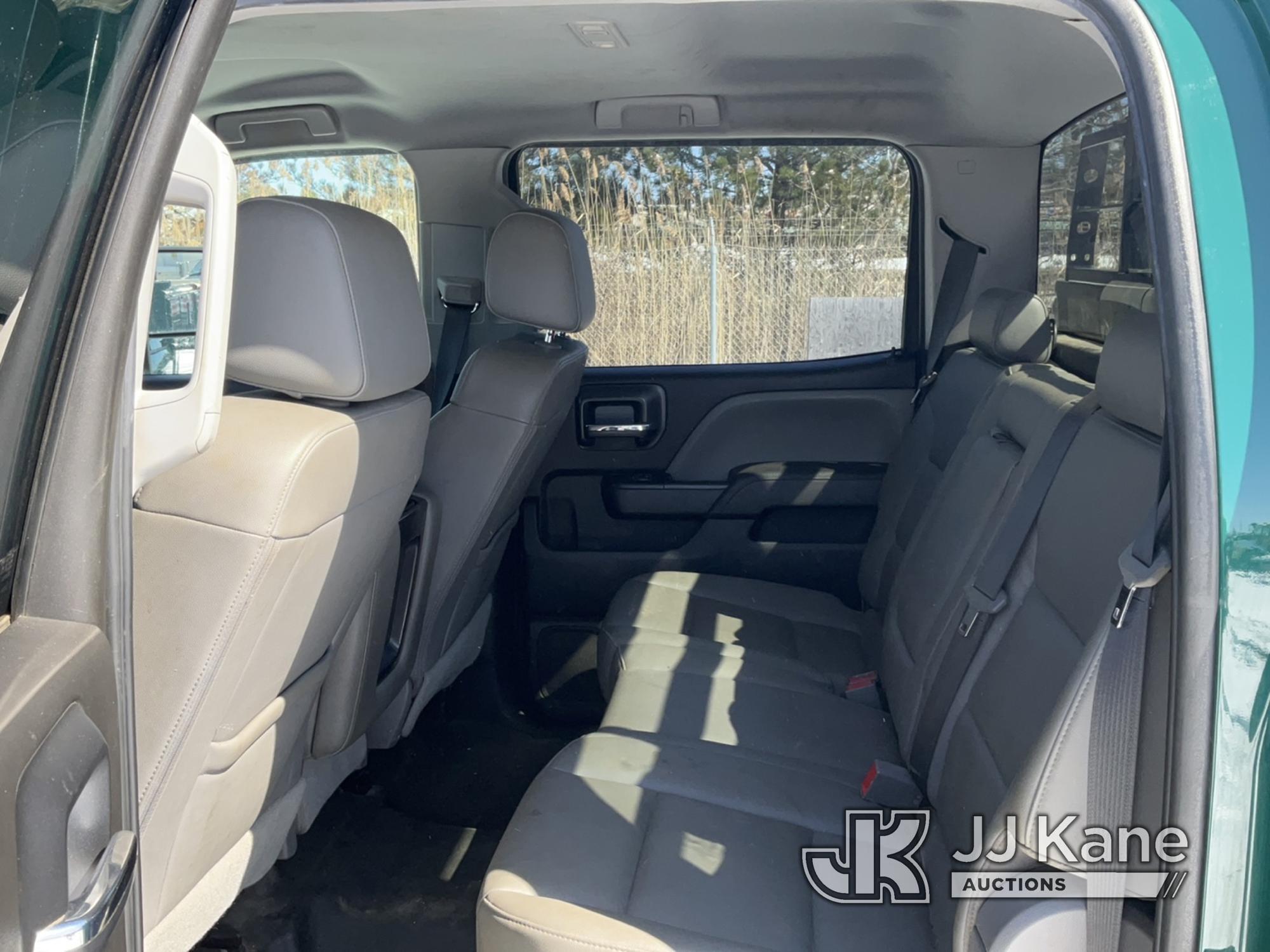 (Rome, NY) 2018 GMC Sierra 3500HD 4x4 Crew-Cab Service Truck Runs & Moves, Body & Rust Damage