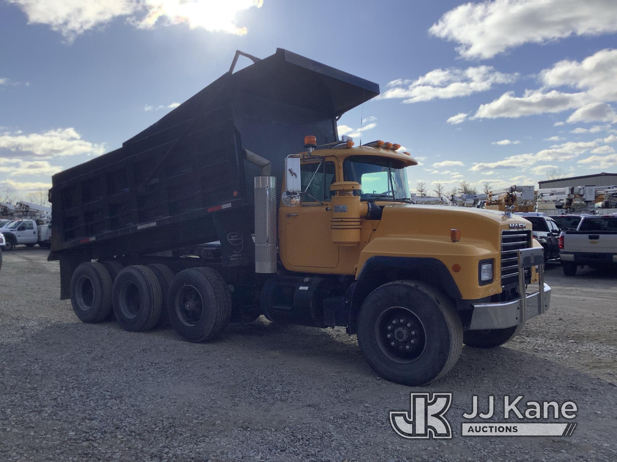 (Shrewsbury, MA) 1999 Mack RD690S T/A Dump Truck Runs, Moves & Dump Operates) (Rust Damage