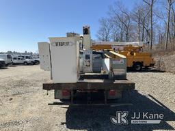 (Shrewsbury, MA) Versalift SST36N, Articulating & Telescopic Bucket Truck mounted behind cab on 1997