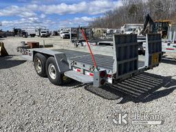 (Shrewsbury, MA) 2013 Sauber 1580-TBA Galvanized T/A Tilt Deck Tagalong Equipment Trailer