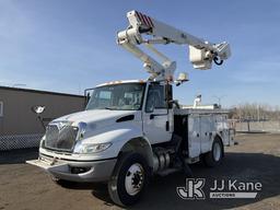 (Rome, NY) Altec TA41M, Articulating & Telescopic Bucket Truck mounted behind cab on 2016 Internatio