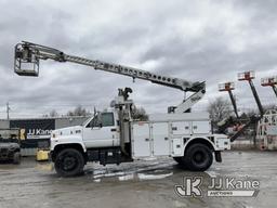 (Rome, NY) Telsta T40C, Telescopic Non-Insulated Cable Placing Bucket Truck mounted on 2001 GMC C750