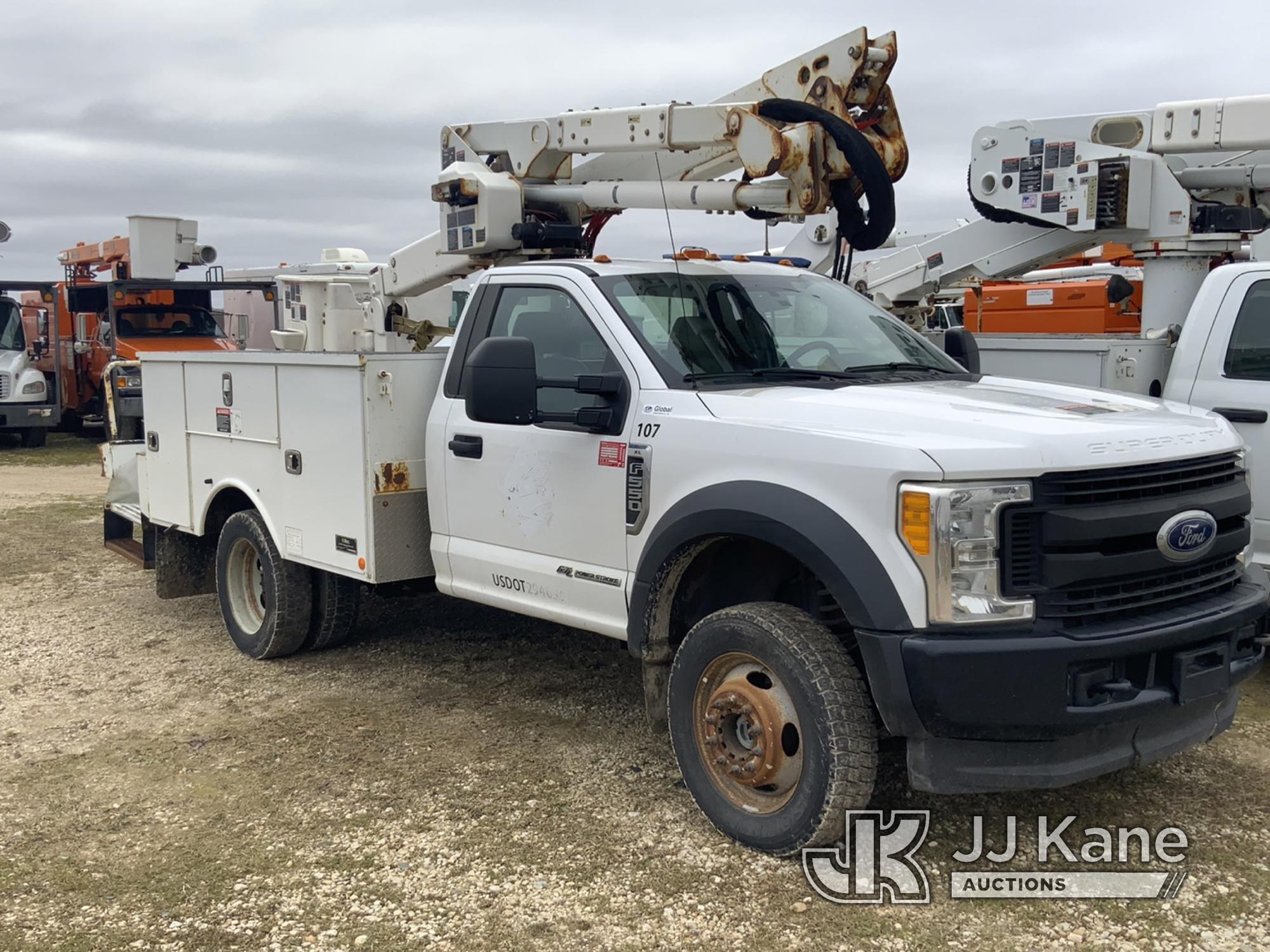 (Charlotte, MI) Altec AT40G, Articulating & Telescopic Bucket Truck mounted behind cab on 2017 Ford