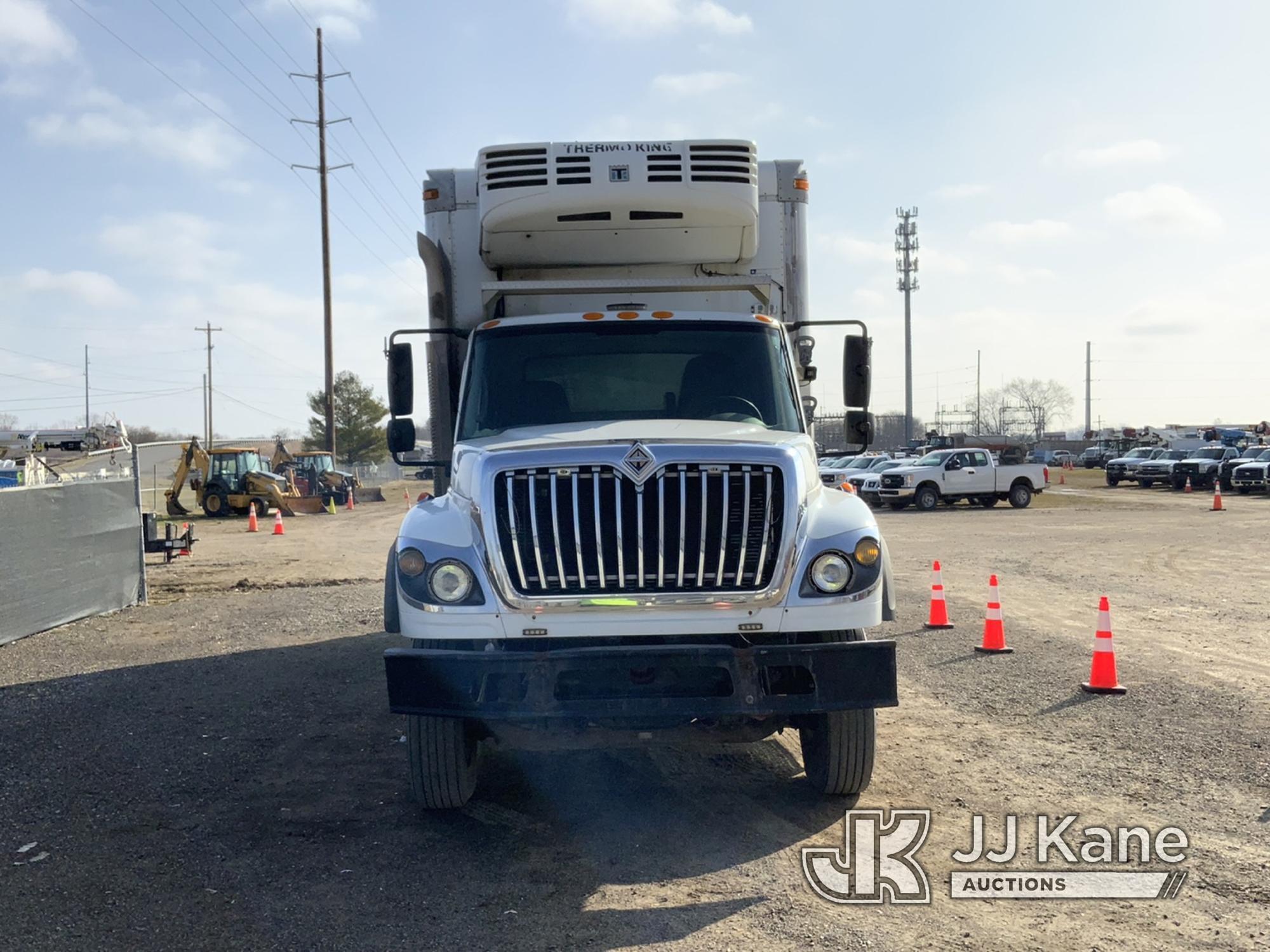 (Charlotte, MI) 2009 International 7600 Refrigerated Van Body Truck Runs, Moves, Key Broken Off In I