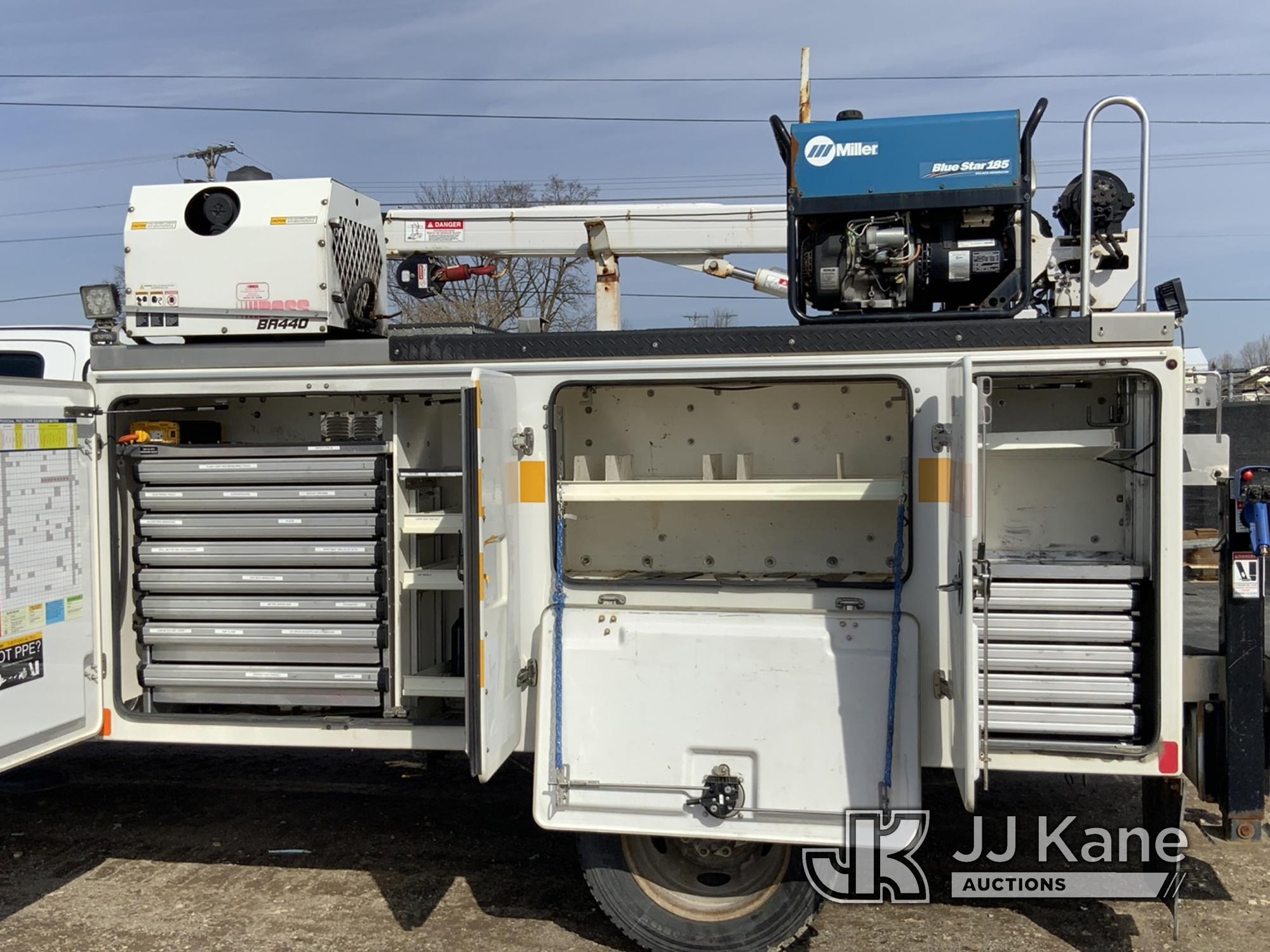 (Charlotte, MI) Autocrane HC5, Material Crane rear mounted on 2019 Ford F550 Mechanics Service Truck