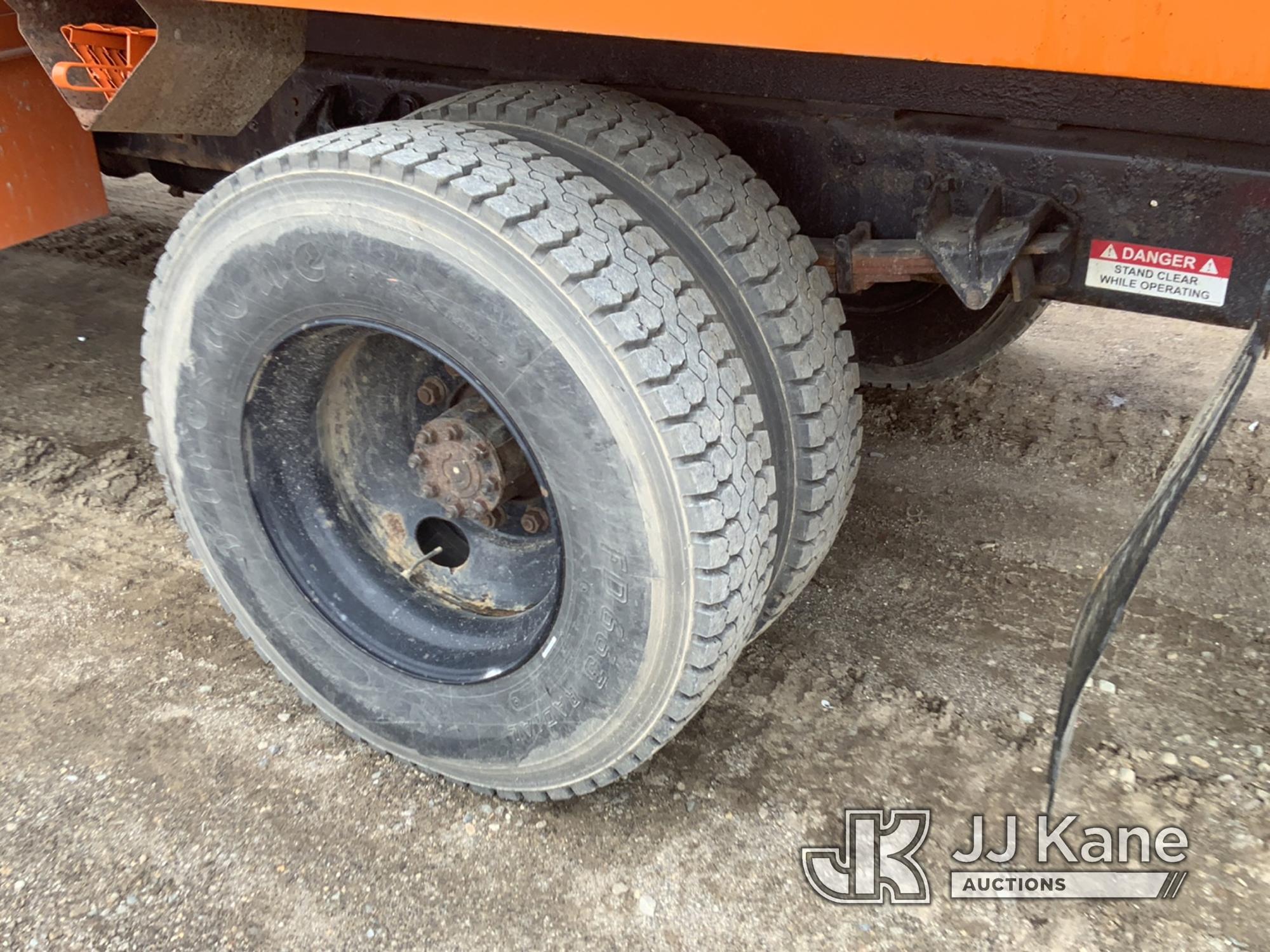 (Charlotte, MI) Altec LR756, Over-Center Bucket Truck mounted behind cab on 2013 Ford F750 Chipper D