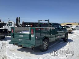 (Rome, NY) 2018 GMC Sierra 3500HD 4x4 Crew-Cab Service Truck Runs & Moves, Body & Rust Damage