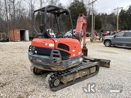 (Paoli, IN) Kubota KX121-3ST Mini Hydraulic Excavator Runs, Moves & Operates