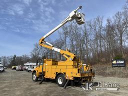 (Shrewsbury, MA) HiRanger HR50-M, Material Handling Bucket Truck rear mounted on 2007 International