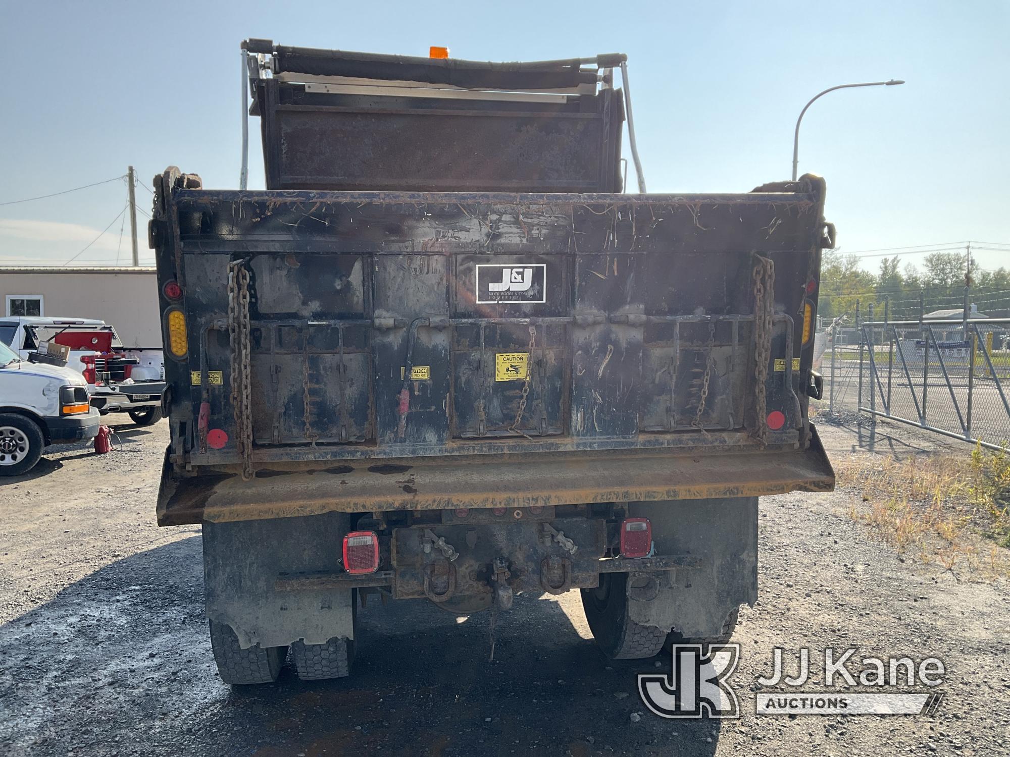 (Rome, NY) 2016 International 7400 Dump Truck Runs, Moves & Dump Operates, Body & Rust Damage, Check