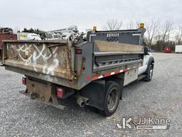 (Hagerstown, MD) 2015 Ford F550 Dump Truck Not Running, Engine Damage, Condition Unknown, Rust & Bod