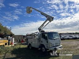 (Bellport, NY) Versalift SST37-EIH, Articulating & Telescopic Bucket Truck mounted behind cab on 201