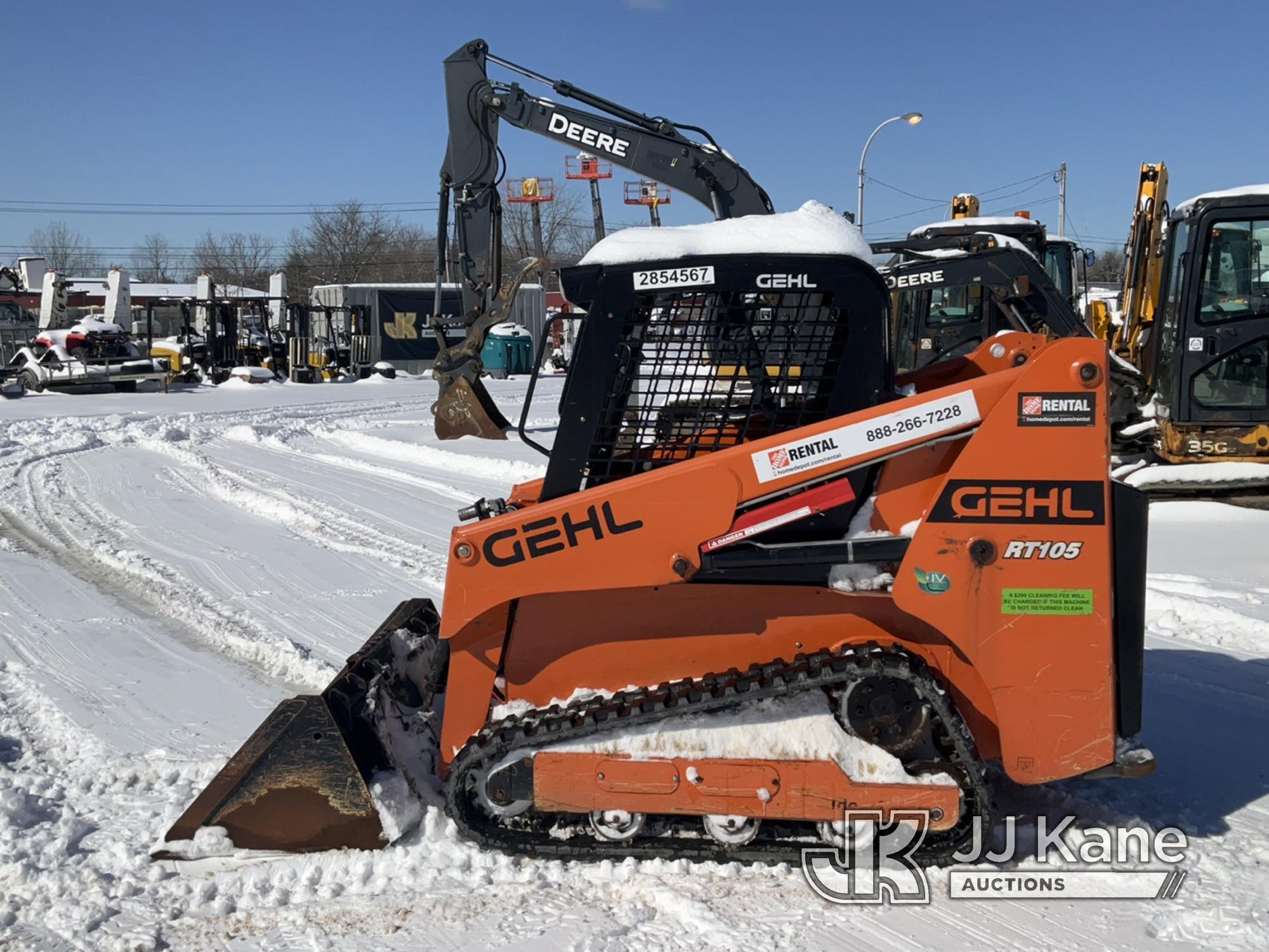 (Rome, NY) 2019 Gehl RT105 Crawler Skid Steer Loader Runs & Operates, Slight Engine Smoke