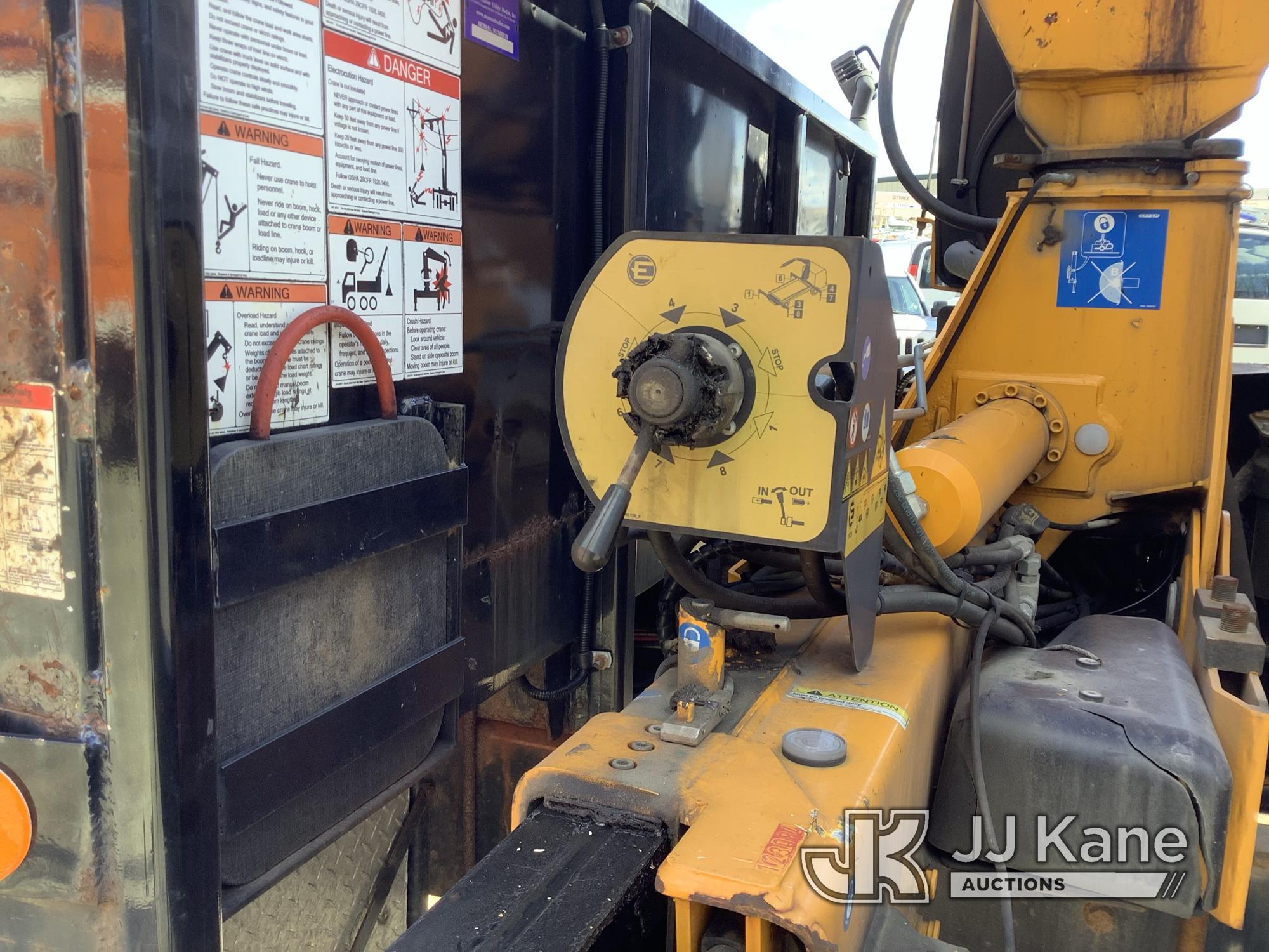 (Shrewsbury, MA) Effer 130/2S, Knuckleboom Crane mounted behind cab on 2015 International 4300 DuraS