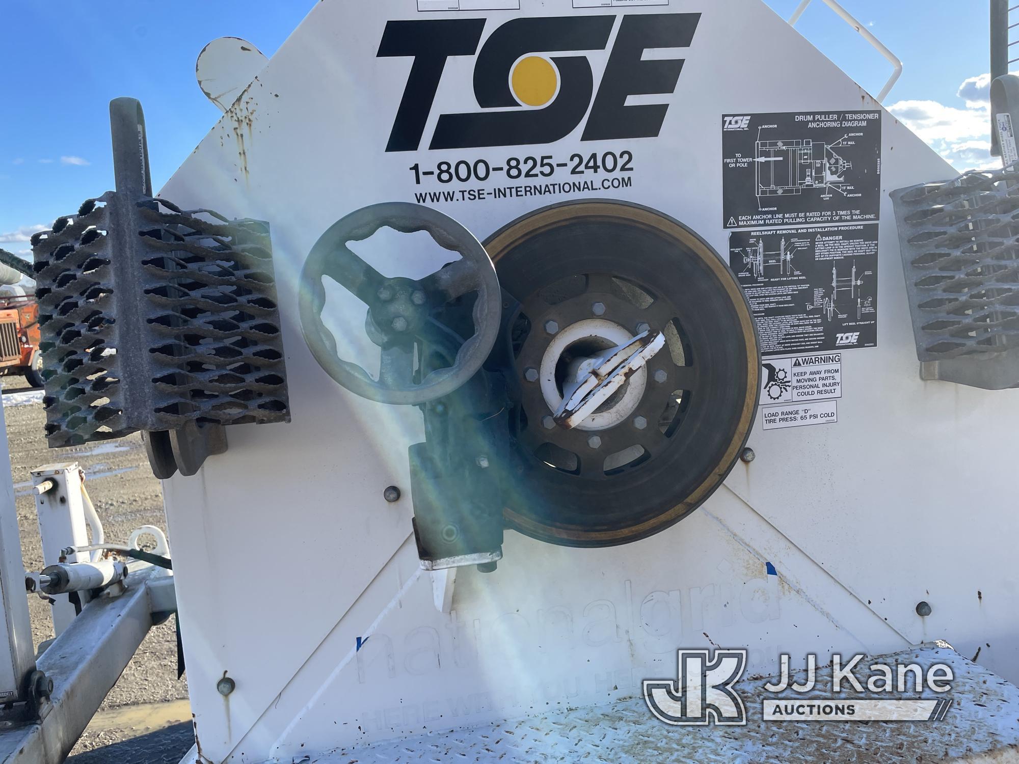 (Shrewsbury, MA) 2013 TSE DPT-30 Single-Drum Puller, trailer mtd Runs & Operates) (Rust Damage