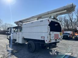 (Hagerstown, MD) Altec LRV55, Over-Center Bucket Truck mounted on 2008 GMC C7500 Chipper Dump Truck