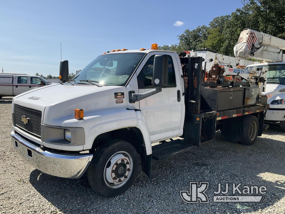 (Shrewsbury, MA) 2006 Chevrolet C4500 Flatbed Truck Not Running, Cranks, Drivetrain & Crane Conditio