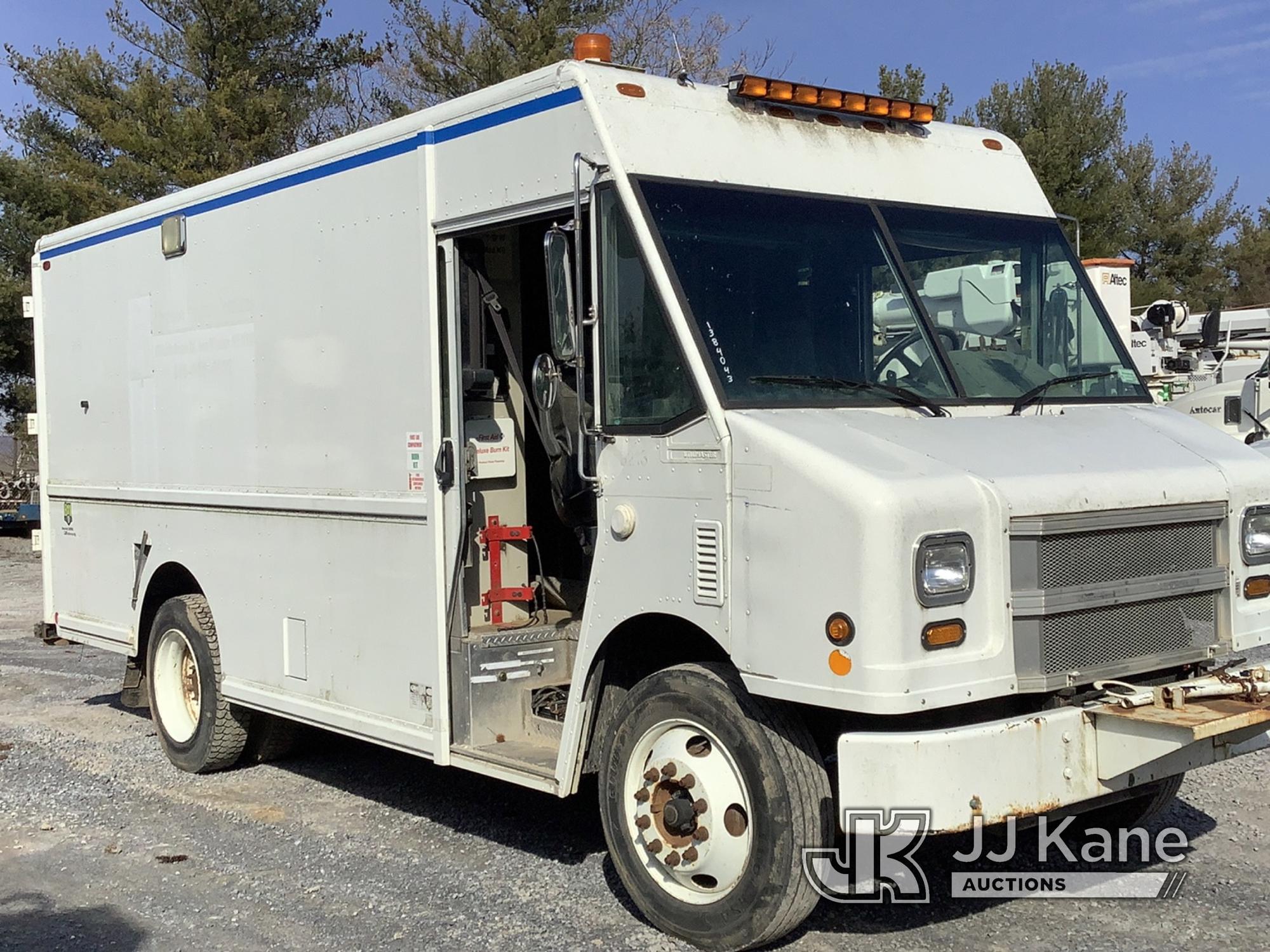 (Frederick, MD) 2006 Freightliner MT55 Van Body/Air Compressor Truck, 25 Ft Long With 15 In Front Bu