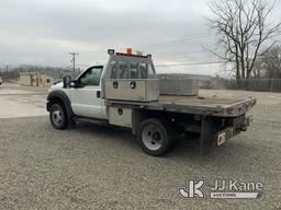 (Fort Wayne, IN) 2012 Ford F450 4x4 Flatbed Truck Runs & Moves