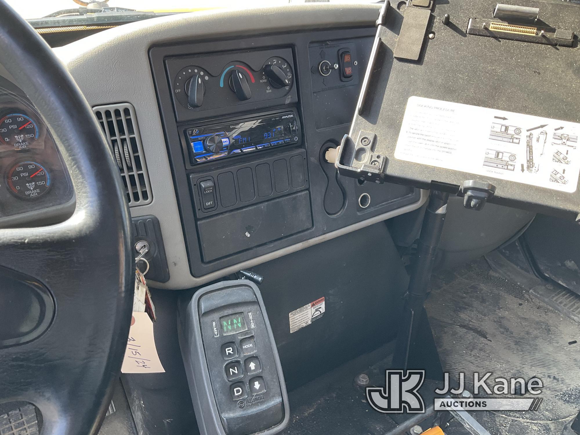 (Wells, ME) Altec DM47-TR, Digger Derrick rear mounted on 2010 International 4300 Utility Truck Runs