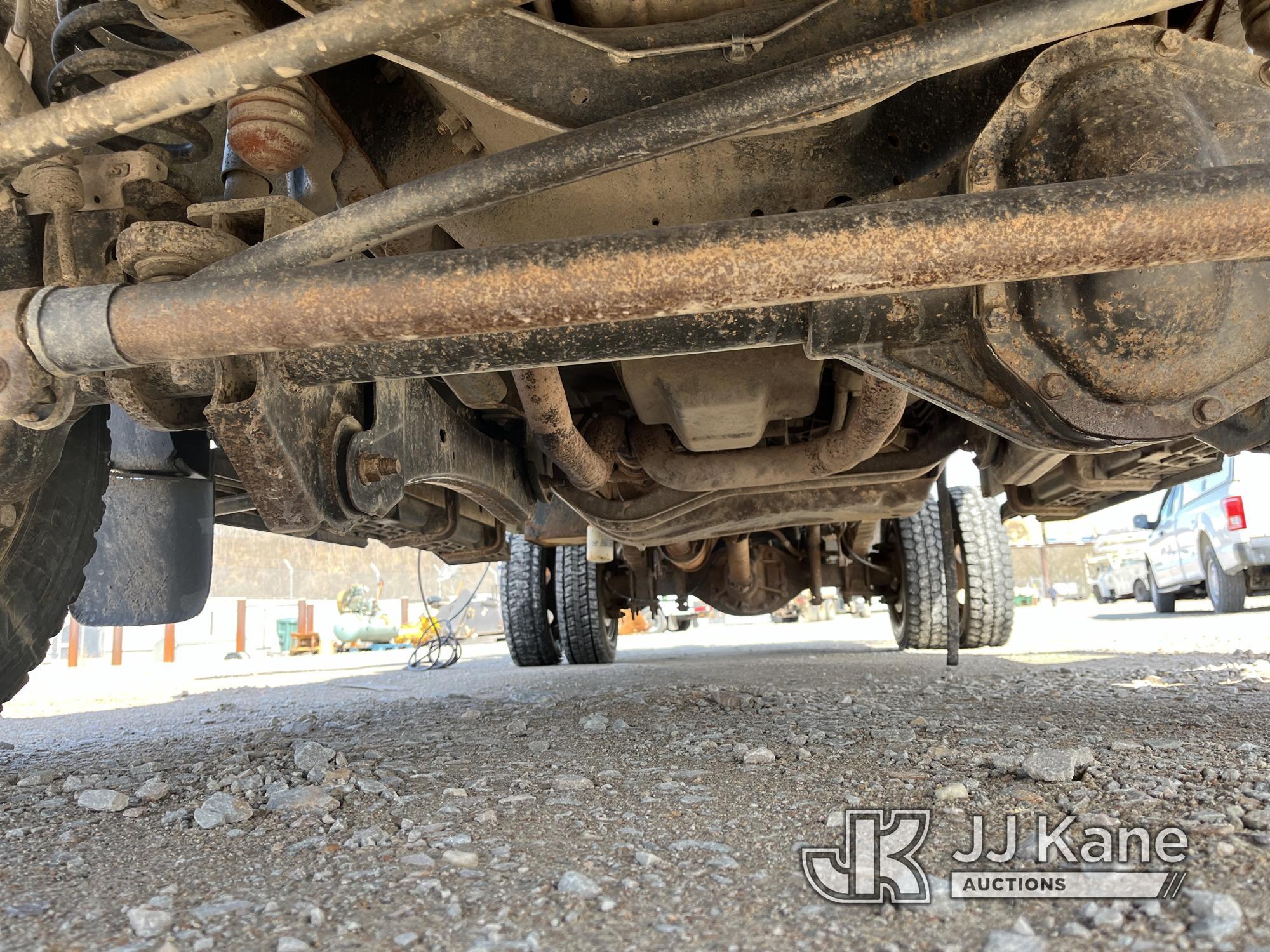 (Smock, PA) 2011 Ford F450 4x4 Extended-Cab Flatbed/Utility Truck Runs, Moves & Crane Operates, Outr