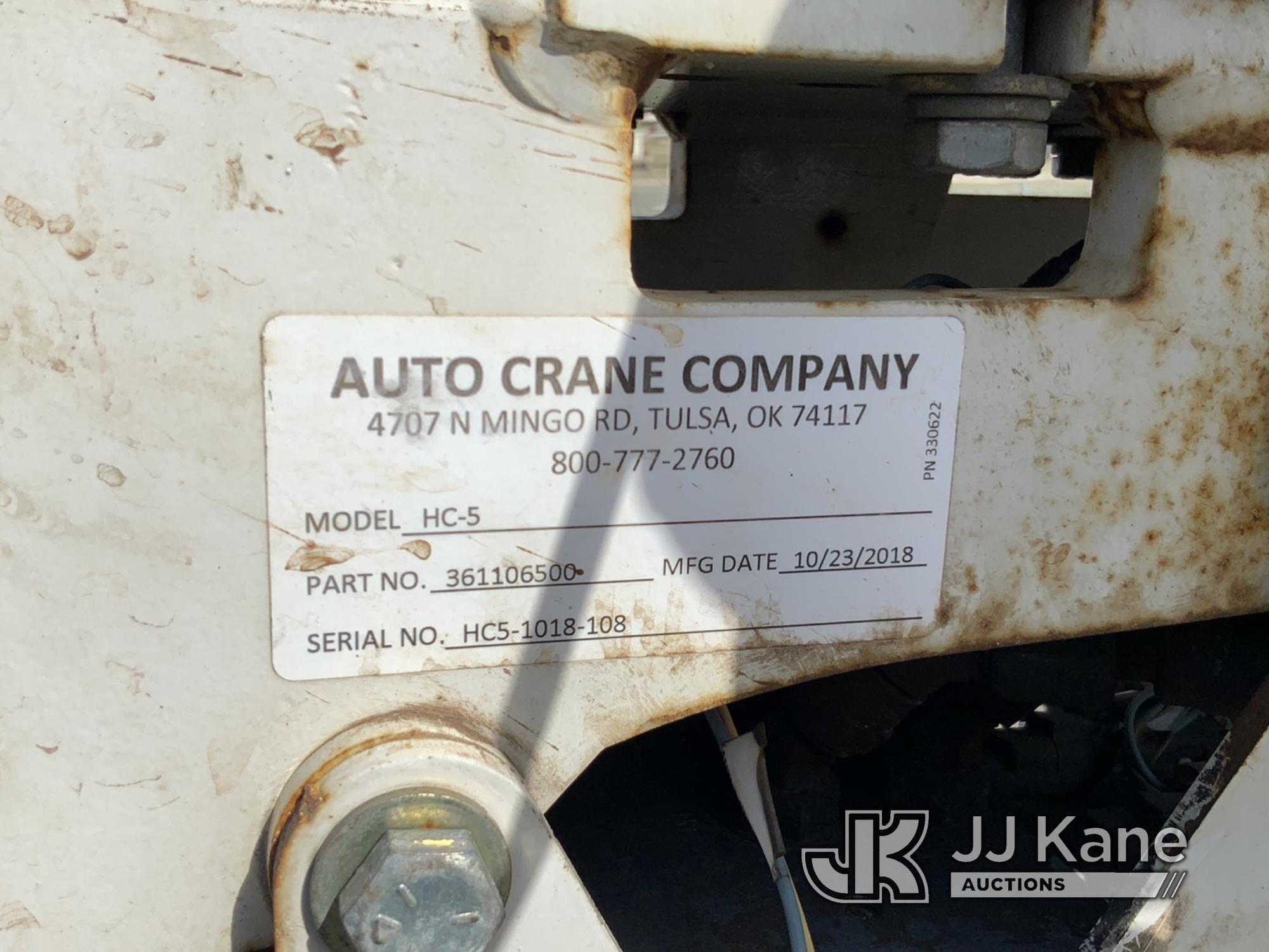 (Charlotte, MI) Autocrane HC5, Material Crane rear mounted on 2019 Ford F550 Mechanics Service Truck