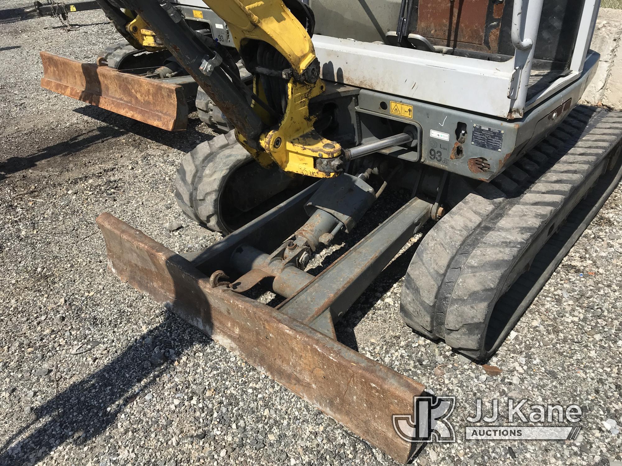 (Plymouth Meeting, PA) 2016 Wacker EZ28 Mini Hydraulic Excavator Runs & Operates, Body Damage