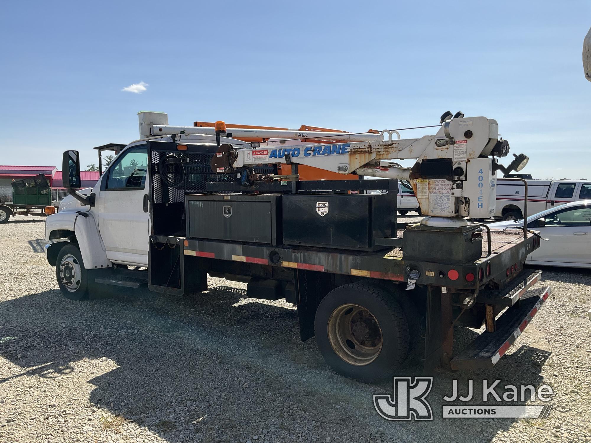 (Shrewsbury, MA) 2006 Chevrolet C4500 Flatbed Truck Not Running, Cranks, Drivetrain & Crane Conditio