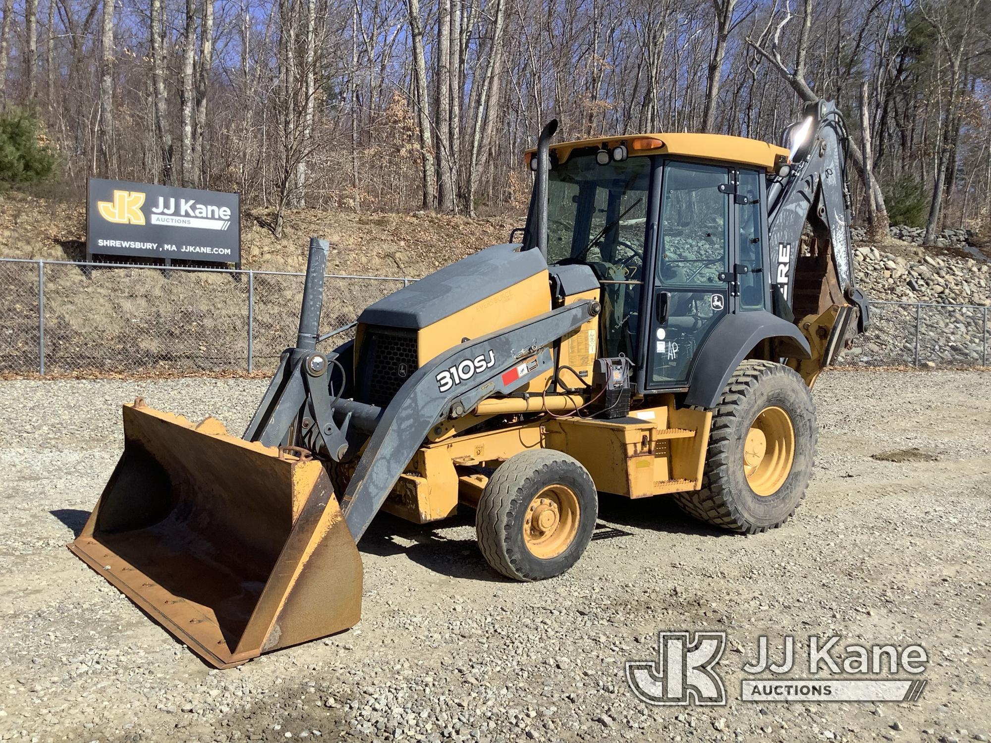 (Shrewsbury, MA) 2011 John Deere 310SJ Tractor Loader Backhoe No Title) (Runs, Moves & Operates) (Ba